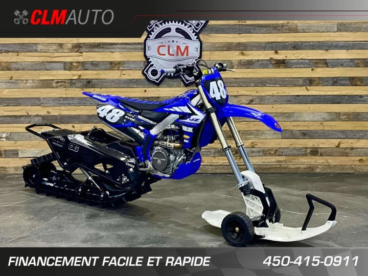 2022 YAMAHA YZ 450 F EFI / ENSEMBLE MX + SNOWBIKE INCLUS / CONDITION A1 