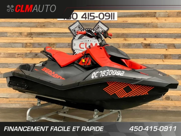 2021 BRP SEA-DOO SPARK TRIXX 2UP + I.B.R + V.T.S + SEULEMENT 43 HEURES 