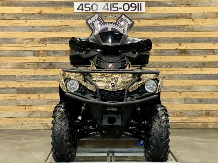 2022 BRP CAN-AM OUTLANDER 450 EFI + D.P.S + 4X4 + CAMO + PARE-BRISE + COFFRE + CONDITION A1 