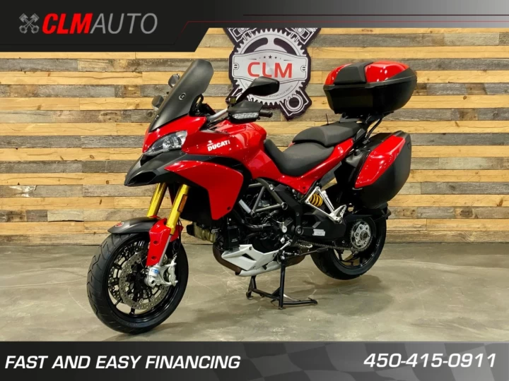 2011 DUCATI MULTISTRADA 1200 ''S'' + A.B.S + G.P.S + ENSEMBLE DE VALISE + 68395 KM 