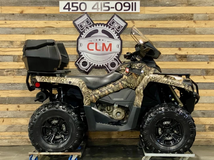 2022 BRP CAN-AM OUTLANDER 450 EFI + D.P.S + 4X4 + CAMO + PARE-BRISE + COFFRE + CONDITION A1 