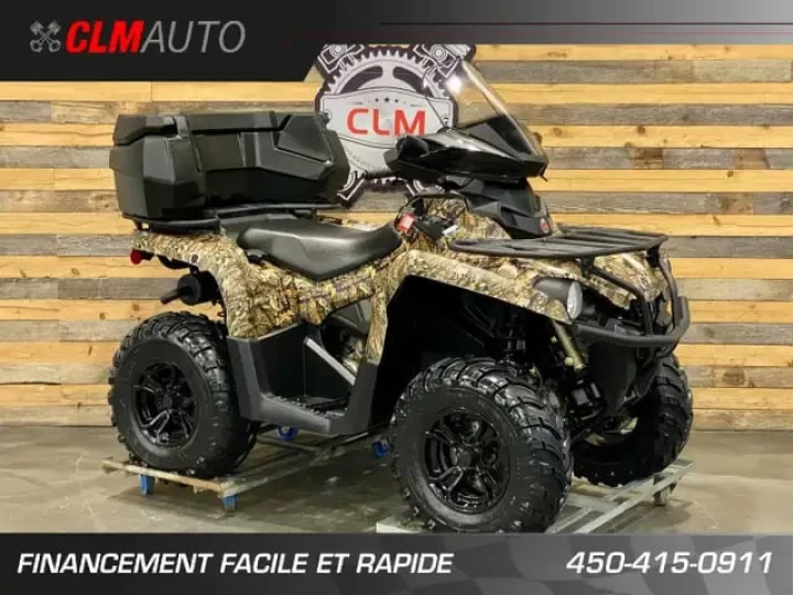 2022 BRP CAN-AM OUTLANDER 450 EFI + D.P.S + 4X4 + CAMO + PARE-BRISE + COFFRE + CONDITION A1 