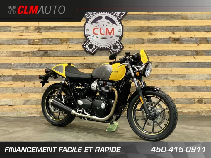 2017 TRIUMPH BONNEVILLE STREET CUP 900 EFI+ ABS + SEULEMENT 4225 KM 