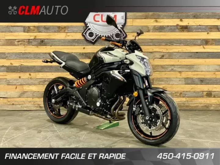 2016 KAWASAKI NINJA ER-6N 650 cc EFI + A.B.S + COULEUR RARE & BAS KM 